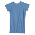 Mabis Mabis 532-8035-0100 Convalescent Gown with Tape Ties - Blue - Pack of 12 532-8035-0100